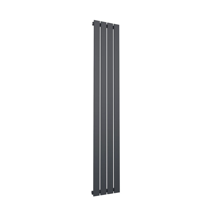 Elle 1800 x 300mm Vertical Column Single Flat Panel Designer Anthracite Radiator