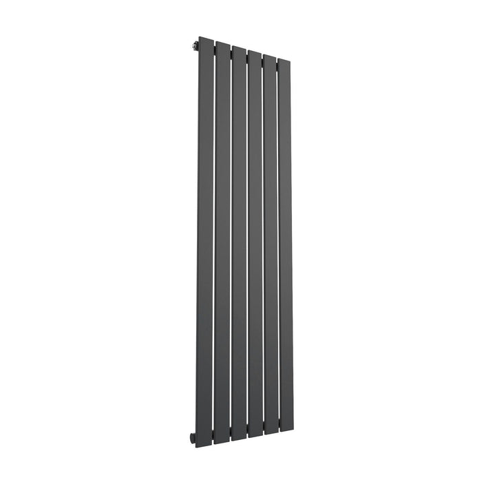 Elle 1600 x 452mm Vertical Column Designer Single Anthracite Flat Panel Radiator