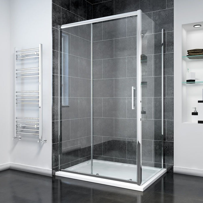Elle 1400x900mm Sliding Shower Enclosure 8mm Easy Clean Glass Cubicle