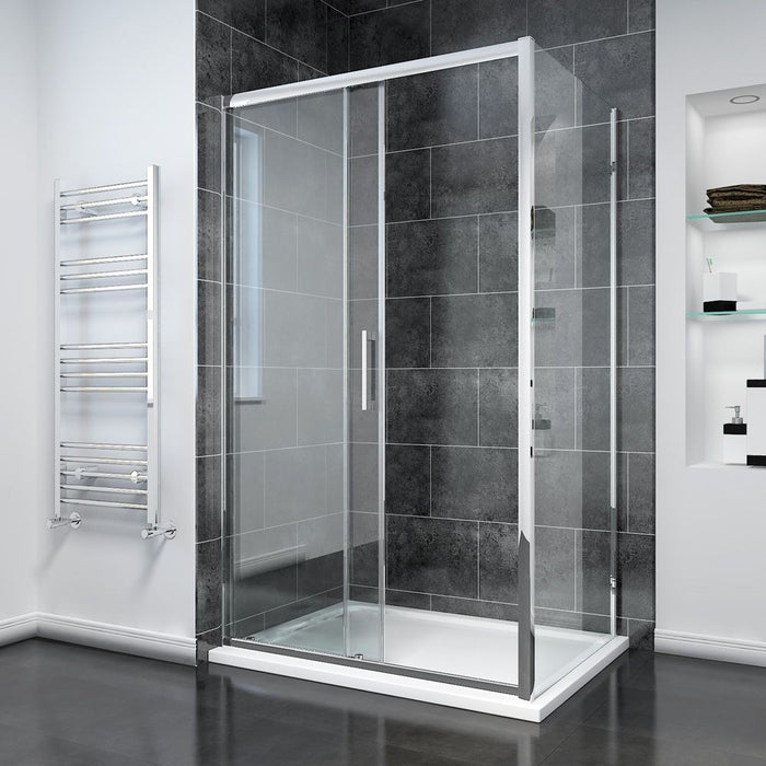 Elle 1500x900mm Sliding Shower Enclosure 8mm Easy Clean Glass Cubicle