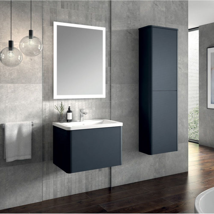 Lucca Tall Wall Hung Unit - Indigo Matt