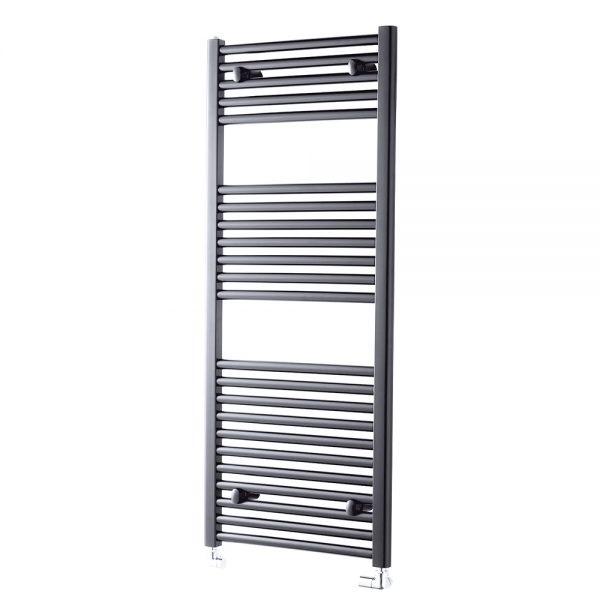 TowelRads Ladder Rail 1600x500mm Pisa Anthracite Straight Radiator