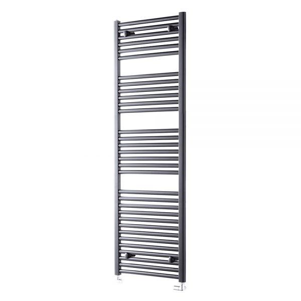 TowelRads Ladder Rail 1600x600mm Pisa Anthracite Straight Radiator