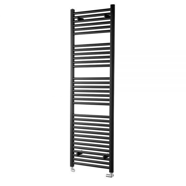 TowelRads Ladder Rail 1600x600mm Pisa Noir Straight Radiator