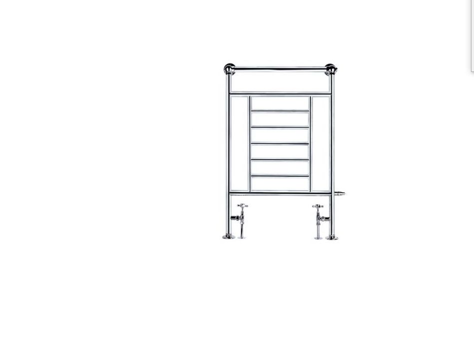 Compton Modern Ball Jointed Towel Rail Radiator - Chrome
