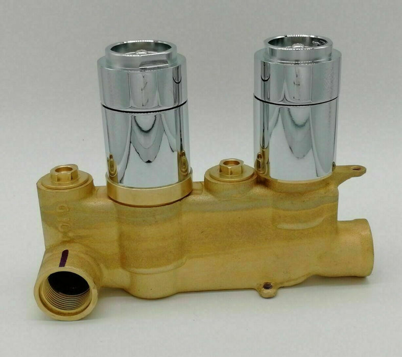 Crosswater Metro Shower Valve inc. Handles & Plate Chrome