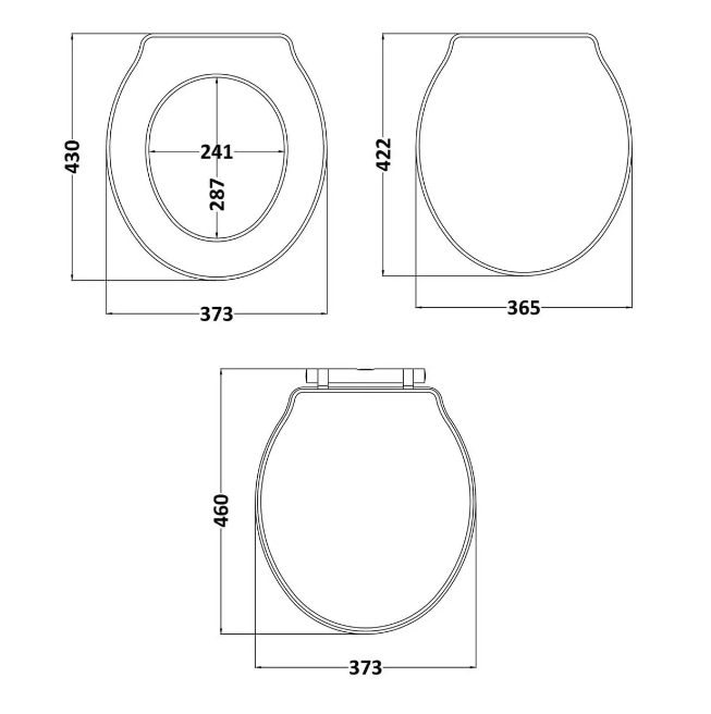 Savoy White Toilet Seat