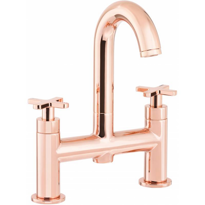 Abode Serenitie Deck Mounted Bath Filler in Rose Gold