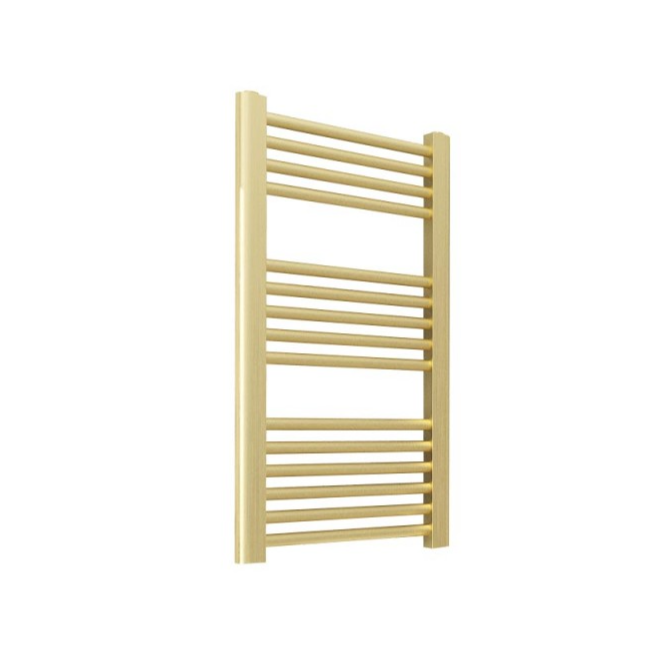 Brushed Brass Towel Radiator - 800x500mm