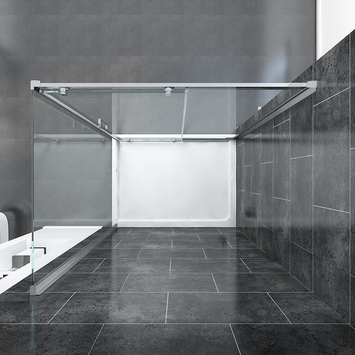 Elle 1500x800mm Sliding Shower Enclosure 8mm Easy Clean Glass Cubicle