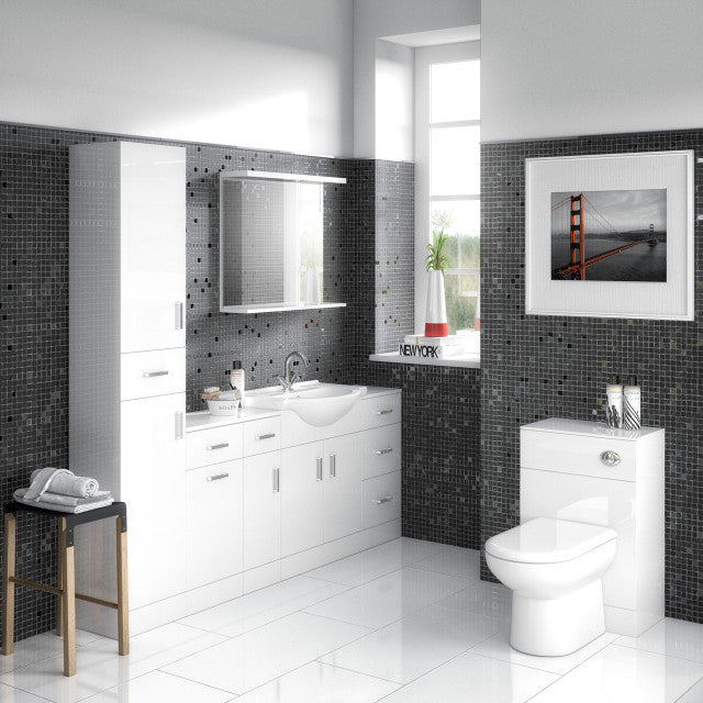 Vermont 500mm WC Unit Only - Gloss White
