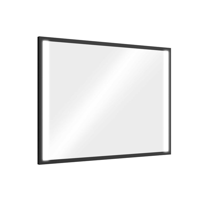 Noir Vinci Black Framed LED Mirror 600 x 800mm Horizontal or Vertical